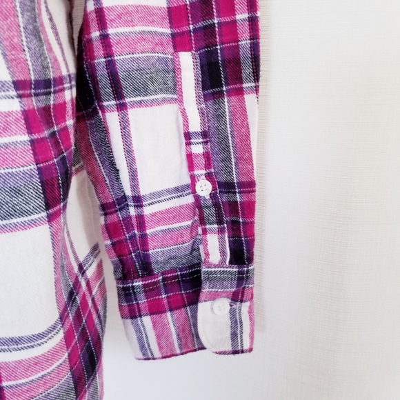 Woolrich Pink/Purple Plaid Button Down Flannel - Picture 10 of 15
